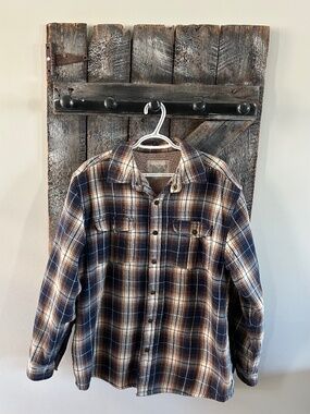 Men's Wind River Sherpa Lined Plaid Shirt w/Snap Buttons